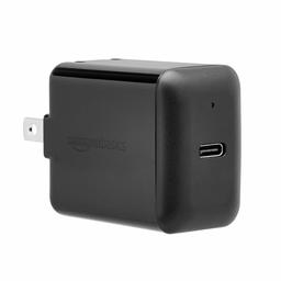 Amazon Basics 18W One-Port Type-C Wall Charger with Power Delivery, US/Black