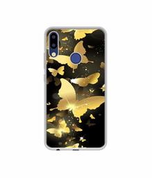 Amazon Brand - Solimo Designer Golden Butterfly Pattern UV Printed Soft Back Case Mobile Cover for Tecno Camon I Air 2 Plus