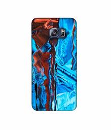 Amazon Brand - Solimo Designer Zik Zak Color Mixing 3D Printed Hard Back Case Mobile Cover for Samsung Galaxy S6 Edge Plus