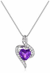 Collana con ciondolo a forma di cuore, in argento Sterling, 45,7 cm,Infradito colorati estivi, con finte perline