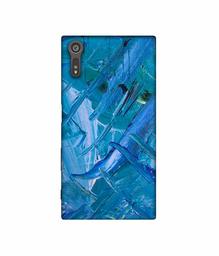 Amazon Brand - Solimo Designer Blue Paint 3D Printed Hard Back Case Mobile Cover for Sony Xperia XZ Dual