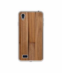 Amazon Brand - Solimo Designer Wooden Art UV Printed Soft Back Case Mobile Cover for Vivo Y11