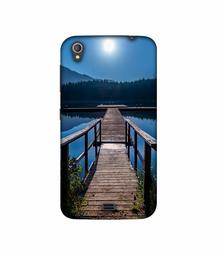 Amazon Brand - Solimo Designer Wooden Beach UV Printed Soft Back Case Mobile Cover for Gionee Pioneer P4S