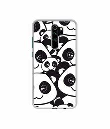 Amazon Brand - Solimo Designer Panda Texture UV Printed Soft Back Case Mobile Cover for Mi Redmi Note 8 Pro