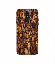 Amazon Brand - Solimo Designer Dry Leafs 3D Printed Hard Back Case Mobile Cover for LG Q7