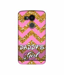 Amazon Brand - Solimo Designer Daddy's Girl 3D Printed Hard Back Case Mobile Cover for LG Nexus 5X