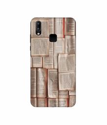 Amazon Brand - Solimo Designer Books Texture 3D Printed Hard Back Case Mobile Cover for Vivo Y95