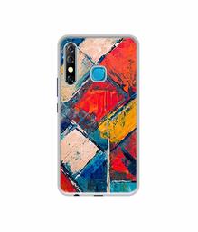 Amazon Brand - Solimo Designer Dark Multicolor Blocks UV Printed Soft Back Case Mobile Cover for Infinix Hot 8