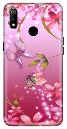 Amazon Brand - Solimo Designer Butterfly Design 3D Printed Hard Back Case Mobile Cover for Realme 3 / Realme 3i