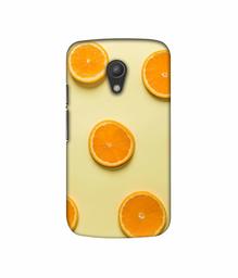 Amazon Brand - Solimo Designer Orange Texture 3D Printed Hard Back Case Mobile Cover for Motorola Moto G 2nd Generation