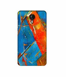 Amazon Brand - Solimo Designer Sky Blue and Orange Canvas 3D Printed Hard Back Case Mobile Cover for Micromax Canvas Nitro 4G E455