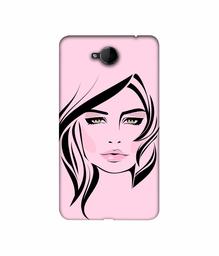 Amazon Brand - Solimo Designer Pink Lady Pattern 3D Printed Hard Back Case Mobile Cover for Microsoft Lumia 650