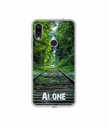 Amazon Brand - Solimo Designer Alone UV Printed Soft Back Case Mobile Cover for Mi Redmi Note 7 / Note 7S / Note 7 Pro