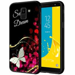 Amazon Brand - Solimo Designer Butterfly Printed Hard Back Case Mobile Cover for Samsung Galaxy J6 2018 / Samsung Galaxy On6 (D1145)