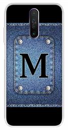 Amazon Brand - Solimo Designer Multicolor Button Jeans Alphabet-M Printed Soft Back Case Mobile Cover for Poco X2 / Xiaomi Redmi K30