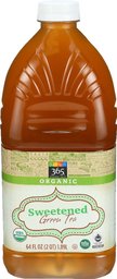 365 Everyday Value, Organic Sweetened Green Tea, 64 fl oz