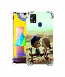 Amazon Brand - Solimo Designer Love Couples Pattern UV Printed Soft Back Case Mobile Cover for Samsung Galaxy M31