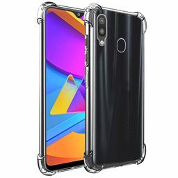 Amazon Brand - Solimo Mobile Cover (Soft & Flexible Back case) for Samsung Galaxy M10s (Transparent)