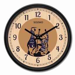 Amazon Brand - Solimo 12-inch Wall Clock - Warli (Silent Movement)