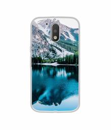 Amazon Brand - Solimo Designer Lake Mountain UV Printed Soft Back Case Mobile Cover for Motorola Moto G4 Plus