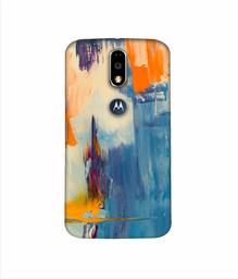 Amazon Brand - Solimo Designer Multicolor Brush Texture 3D Printed Hard Back Case Mobile Cover for Motorola Moto G4 Plus (with Logo Cut)