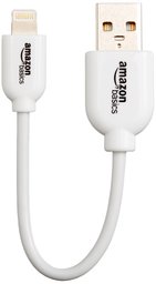 AmazonBasics Apple Certified Lightning to USB Cable - 4-Inches (10 Centimeters) - White