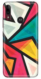 Amazon Brand - Solimo Designer Triangle Pattern 3D Printed Hard Back Case Mobile Cover for Motorola Moto E6s / Motorola Moto E6 Plus