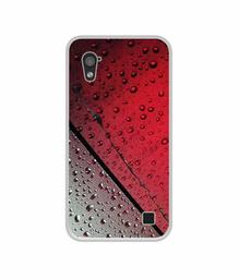 Amazon Brand - Solimo Designer Water Drop On Glass UV Printed Soft Back Case Mobile Cover for Infocus M370i