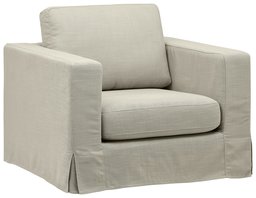 Amazon Brand – Stone & Beam Bryant Modern Slipcover Accent Chair, 42