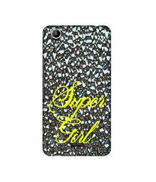 Amazon Brand - Solimo Designer Super Girl On Foil 3D Printed Hard Back Case Mobile Cover for Micromax Canvas Selfie Lens Q345