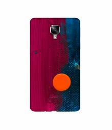 Amazon Brand - Solimo Designer Pink and Blue Brush Texture 3D Printed Hard Back Case Mobile Cover for OnePlus 3 / OnePlus 3T