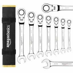 AmazonBasics Flexible Combination Spanner Set (7 Pieces)