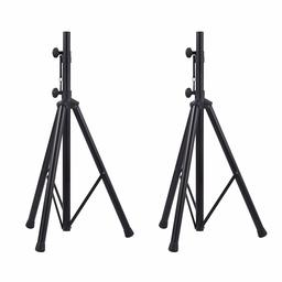 AmazonBasics Adjustable Speaker Stand - 3.8 to 6-Foot, Aluminum, 2-pack