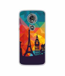 Amazon Brand - Solimo Designer Colored Paris UV Printed Soft Back Case Mobile Cover for Motorola Moto E5 Plus