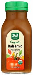 365 by Whole Foods Market, Organic Refrigerated Salad Dressing, Balsamic Vinaigrette, 12 Fl Oz