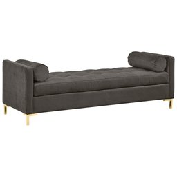 Amazon Brand – Rivet Uptown Mid-Century Velvet Tufted Customizable Daybed Sofa, 78