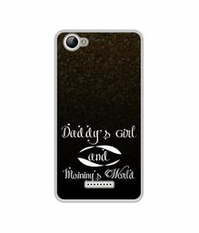 Amazon Brand - Solimo Designer Daddy's Girl and Mummy World UV Printed Soft Back Case Mobile Cover for Lyf Wind 1