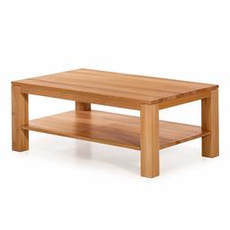 Amazon Brand - Alkove Hayes Rectangular Solid Wood Coffee Table with 1-Shelf, 115 x 70 x 45cm, Core Beech