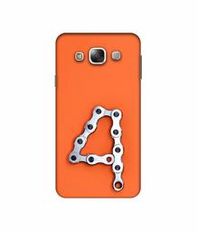 Amazon Brand - Solimo Designer Number Four 3D Printed Hard Back Case Mobile Cover for Samsung Galaxy E5