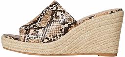 find. Women's High Wedge Espadrille, Brown (Natural Snake), 7 UK