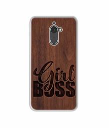 Amazon Brand - Solimo Designer Girl Boss On Wood UV Printed Soft Back Case Mobile Cover for Coolpad Note 5 Lite