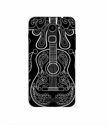 Amazon Brand - Solimo Designer White Gitar On Black 3D Printed Hard Back Case Mobile Cover for Coolpad Note 3 Lite