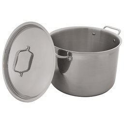 Amazon Brand – Stone & Beam Tri-Ply Stainless Steel Stockpot, 12-Quart