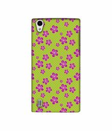 Amazon Brand - Solimo Designer Pink Flower Patterns 3D Printed Hard Back Case Mobile Cover for VIVO Y15