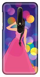 Amazon Brand - Solimo Designer Girl Design 3D Printed Hard Back Case Mobile Cover for Nokia 6 (2018)