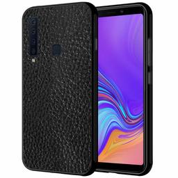 Amazon Brand - Solimo Designer Leather Texture Printed Hard Back Case Mobile Cover for Samsung Galaxy A9 (D225)