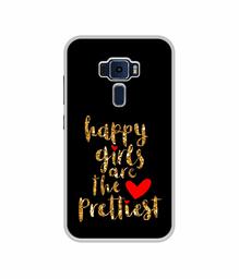 Amazon Brand - Solimo Designer Happy Girls are The Prettiest UV Printed Soft Back Case Mobile Cover for Asus Zenfone 3 ZE520KL