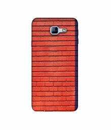 Amazon Brand - Solimo Designer Red and Purple Brick 3D Printed Hard Back Case Mobile Cover for Samsung Galaxy A8 (2016)