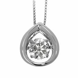 Amazon Collection (Amazon Collection) (AMBZO) Pt900 Dancing Stone Necklace Dancing Diamond 0.5ct Drop Shape (J.I1.VG Equivalent) GP0010PT-05