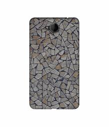 Amazon Brand - Solimo Designer Marble Pices 3D Printed Hard Back Case Mobile Cover for Microsoft Lumia 650